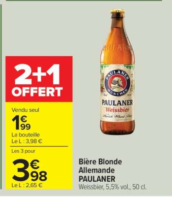Bière Blonde Allemande PAULANER