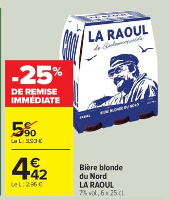BIÈRE BLONDE DU NORD “LA RAOUL”