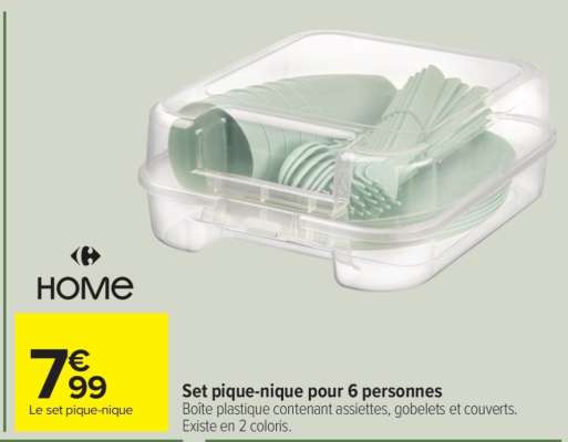 Set pique-nique pour 6 personnes