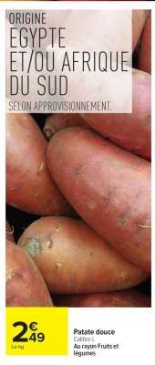 PATATE DOUCE