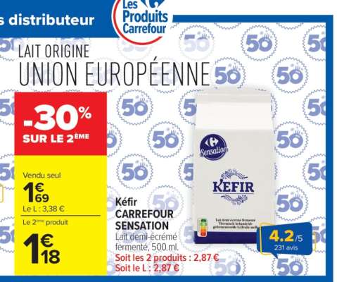 Kéfir CARREFOUR SENSATION