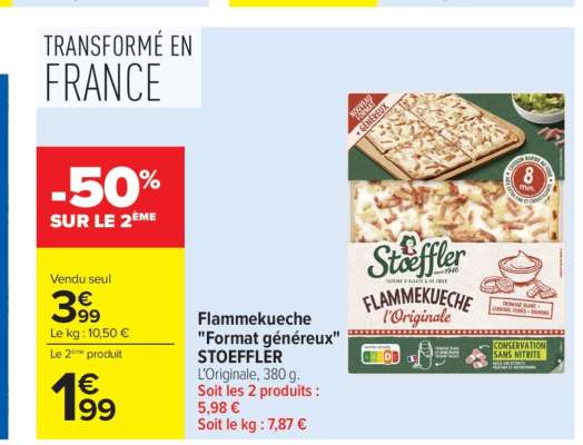 Flammekueche "Format généreux" STOEFFLER