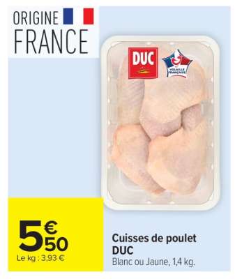 Cuisses De Poulet Duc