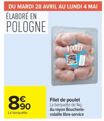 FILET DE POULET