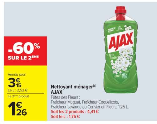 NETTOYANT MENAGER AJAX