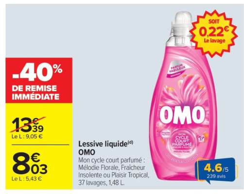 LESSIVE LIQUIDE “OMO”