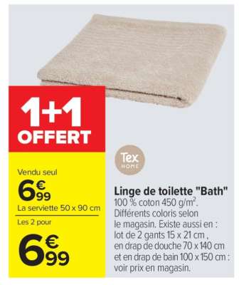 Linge de toilette "Bath"