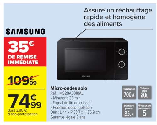SAMSUNG Micro-ondes Solo