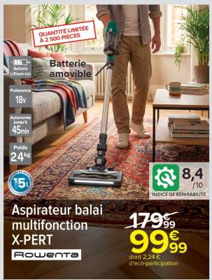 Aspirateur balai multifonction X-PERT