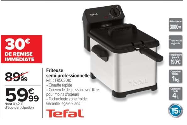 FRITEUSE SEMI-PROFESSIONNELLE