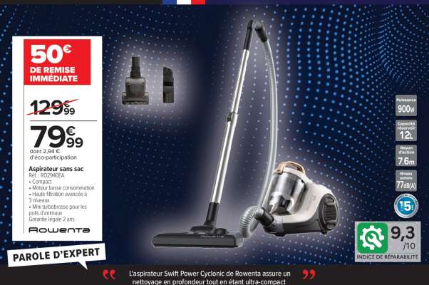 Aspirateur sans sac
