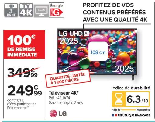 Téléviseur 4K*