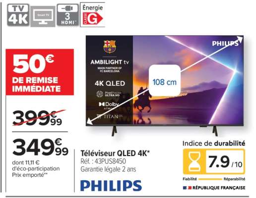 Téléviseur QLED 4K