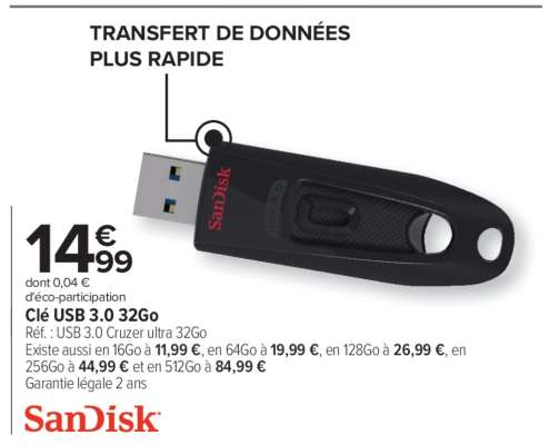 Clé USB 3.0 32Go