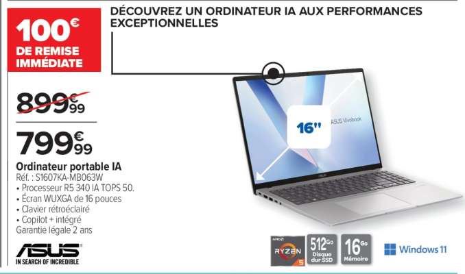 Ordinateur portable IA