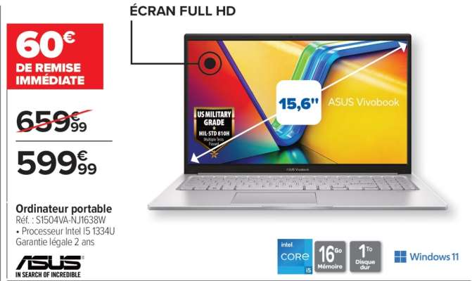 Ordinateur portable ASUS Vivobook