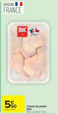 Cuisses De Poulet Duc