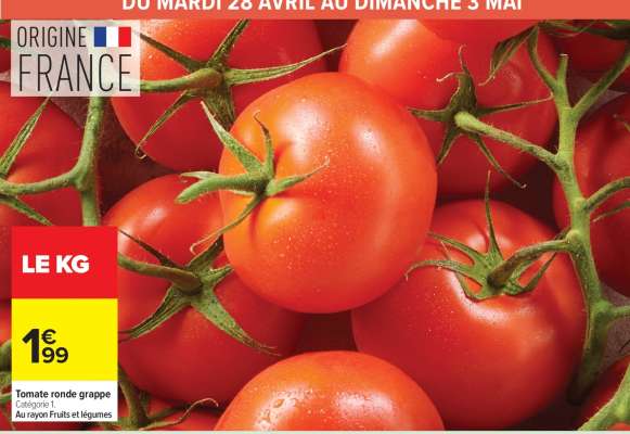 Tomate ronde grappe