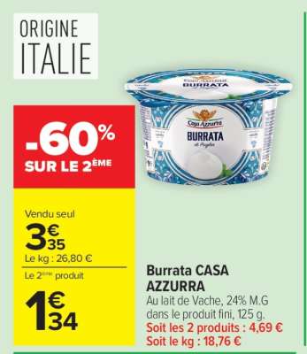 Burrata CASA AZZURRA