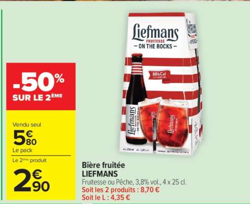 Bière fruitée LIEFMANS