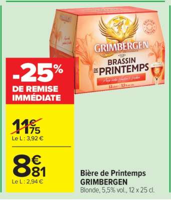 Bière de Printemps GRIMBERGEN