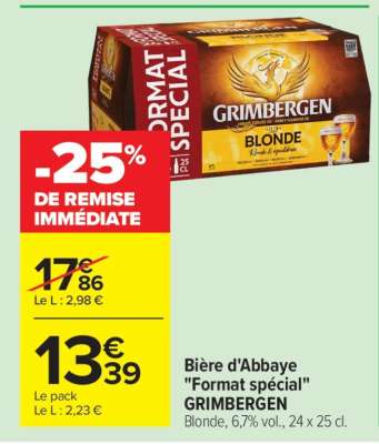 Bière d'Abbaye 'Format Spécial' GRIMBERGEN