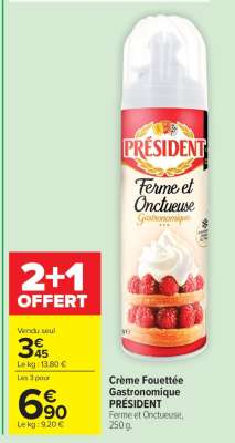 Crème Fouettée Gastronomique PRÉSIDENT