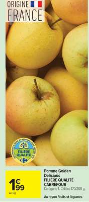 Pomme Golden Delicious