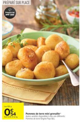 Pommes de terre mini grenaille