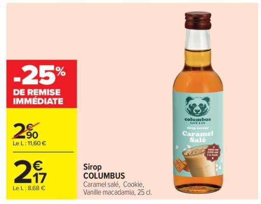 Sirop COLUMBUS