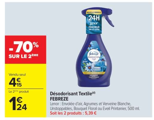 DESODORISANT TEXTILE FEBREZE