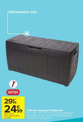 Coffre de rangement Hollywood