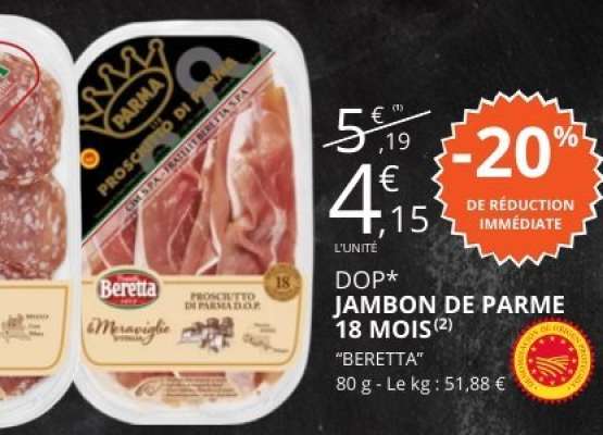 JAMBON DE PARME 18 MOIS