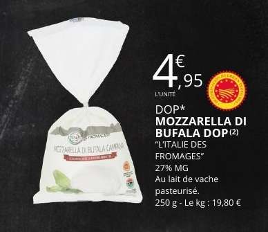MOZZARELLA DI BUFALA DOP