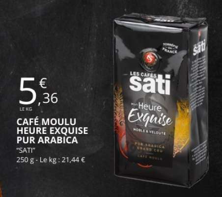 Café Moulu Heure Exquise Pur Arabica