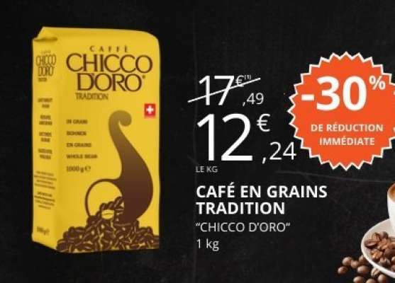 CAFÉ EN GRAINS TRADITION "CHICCO D'ORO"