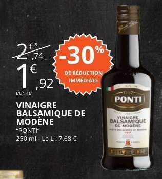 VINAIGRE BALSAMIQUE DE MODÈNE “PONTI”