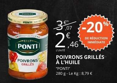 POIVRONS GRILLÉS À L'HUILE
