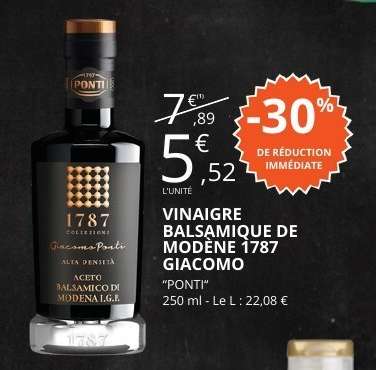VINAIGRE BALSAMIQUE DE MODÈNE 1787 GIACOMO