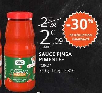 SAUCE PINSA PIMENTÉE