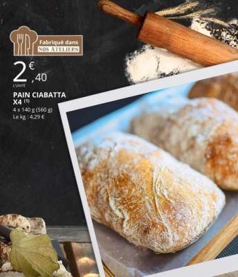 PAIN CIABATTA X4