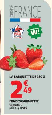 Fraises Gariguette
