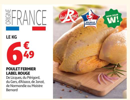 Poulet FERMIER  Label Rouge