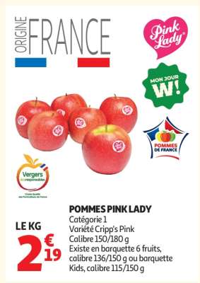 Pommes Pink Lady