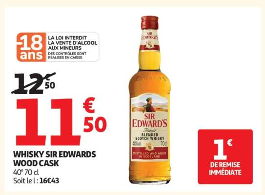 Whisky Sir Edwards Wood Cask