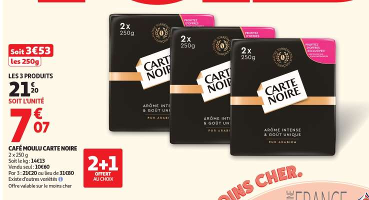 Café Moulu Carte Noire