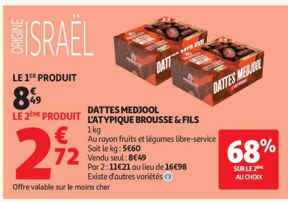DATTES MEDJOOL L'ATYPIQUE BROUSSE & FILS