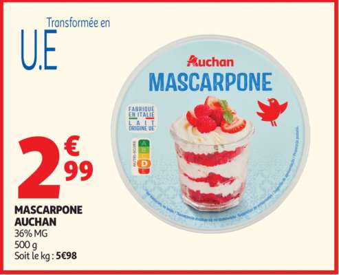 Mascarpone Auchan