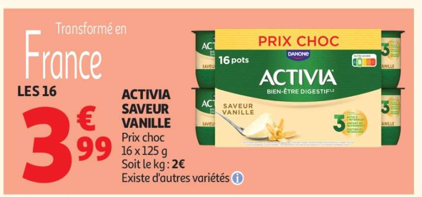 Activia Saveur Vanille