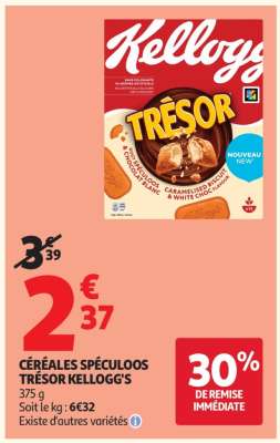 CÉRÉALES SPÉCULOOS TRÉSOR KELLOGG'S